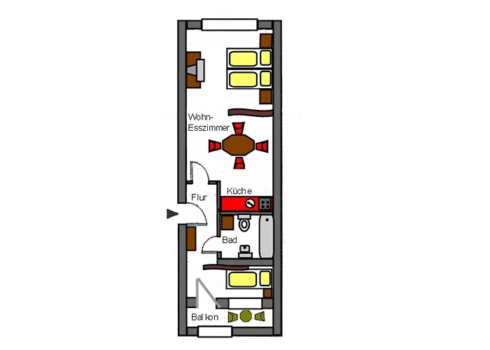 H& Apartments im Herzen der Stadt teilweise mit Balkon ruhig zentral modern mit Küche